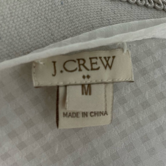 J.Crew Factory Semi-Sheer Grid Top - Picture 7 of 9